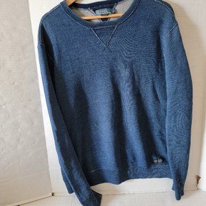 Polo Ralph Lauren Sweater Pullover Mens Blue Denim Jeans Look Crew Neck L Large
